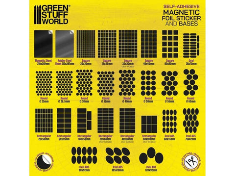 Green Stuff World guminio plieno lipnus lakštas magnetams A4, 0.9 mm