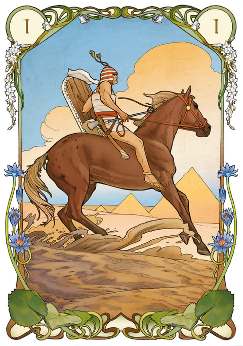 Egipto Lenormand orakulas, 36 kortų kaladė – Lo Scarabeo