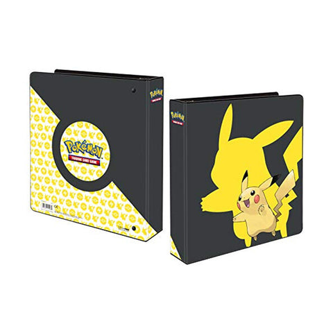 Pikachu 2 colių 3 žiedų segtuvas Pokémon kortelėms Ultra PRO kolekcionieriams