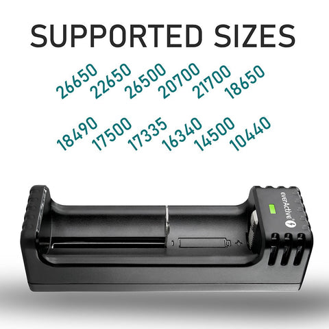 everActive LC-100 išmanus Li-ion baterijų įkroviklis 1x1000 mA