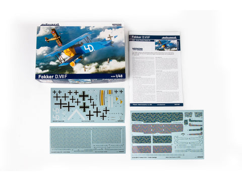 Fokker D.VIIF Weekend edition surenkamas lėktuvo modelis 1/48 Eduard 8483