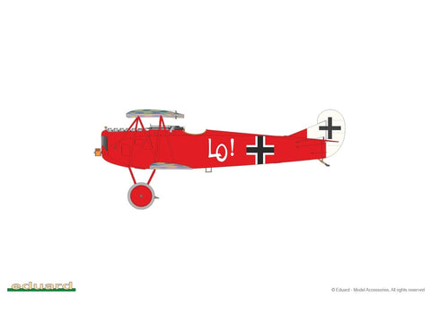 Fokker D.VIIF Weekend edition surenkamas lėktuvo modelis 1/48 Eduard 8483