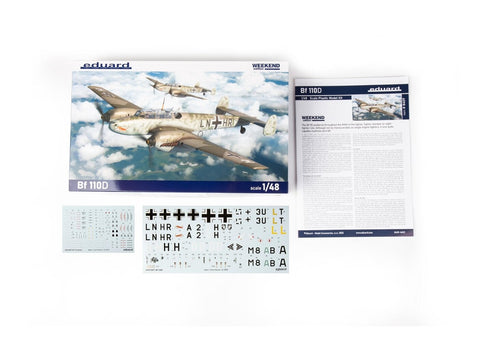 Messerschmitt Bf 110D plastikinis lėktuvo modelis 1/48 Weekend Edition