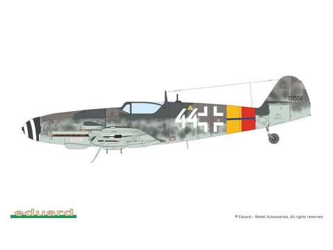 Eduard Messerschmitt Bf 109G-10 Erla ProfiPACK 1/72 plastikinis modelis