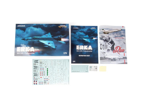 Eduard MiG-21R Čekoslovakijoje riboto leidimo lėktuvo modelis 1/72