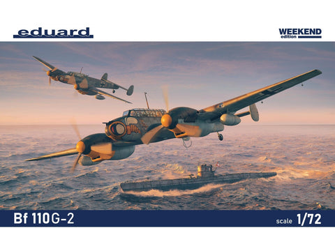 Eduard Messerschmitt Bf 110G-2 1/72 Weekend Edition plastikinis modelis