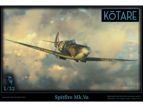Kotare Supermarine Spitfire Mk.Va 1/32 plastikinis surenkamas modelis