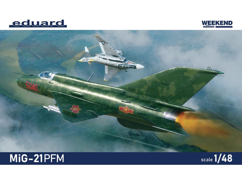 Eduard MiG-21PFM 1/48 plastikinis lėktuvo modelis Weekend Edition (84202)