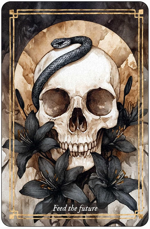 Memento Mori afirmacijų orakulo kortos kasdieniams įkvėpimams