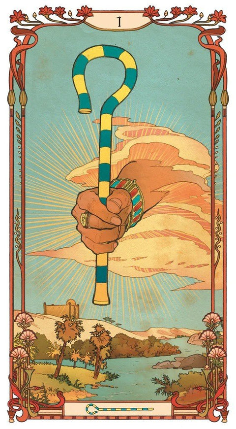 Lo Scarabeo: Egyptian Art Nouveau Tarott kortos - HOBI.LT 🇱🇹