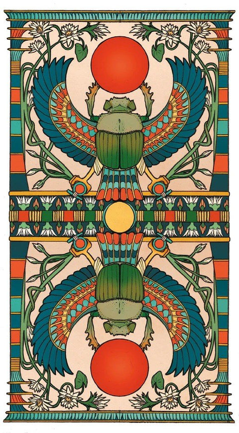 Lo Scarabeo: Egyptian Art Nouveau Tarott kortos - HOBI.LT 🇱🇹