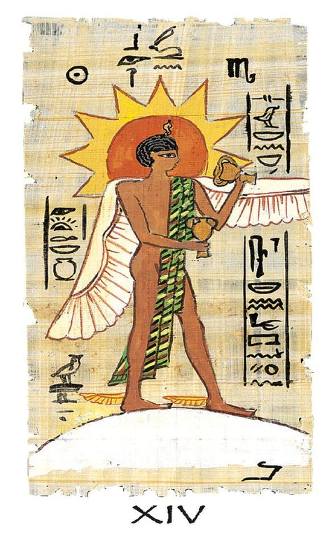 Lo Scarabeo: Egyptian Tarott mini (new edition) Tarot kortos - HOBI.LT 🇱🇹