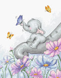 Luca - s: Elephant with Butterfly SB1183 - siuvinėjimo kryželiu rinkinys - HOBI.LT 🇱🇹
