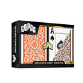 Copag: Elite 1546 Playing Cards poker size dviguba žaidimo kortų kaladė (orandžinė/ruda) Copag - HOBI.LT 🇱🇹