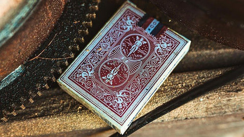 Ellusionist: Ellusionist 1900 Bicycle series kortos (raudonos) - HOBI.LT 🇱🇹