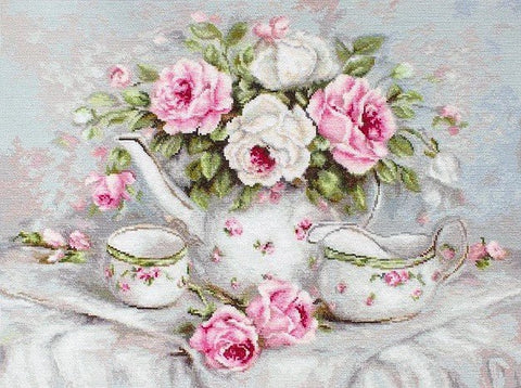 Luca - s: English Tea and Roses SB2317 - siuvinėjimo kryželiu rinkinys - HOBI.LT 🇱🇹