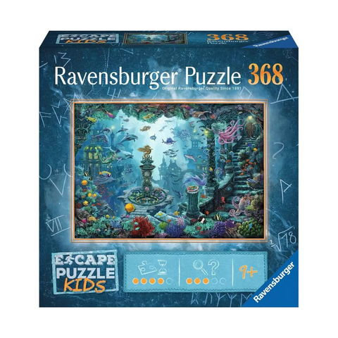 Ravensburger Escape Kids dėlionė „Povandeninė karalystė“, 368 det., nuo 9 m.