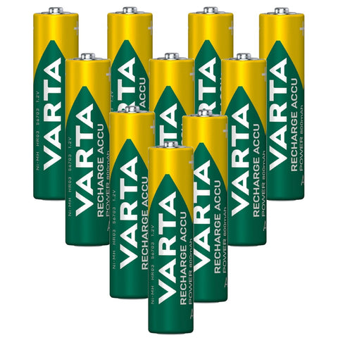 Varta AAA įkraunamos baterijos 800mAh, 10 vnt. R2U NiMH