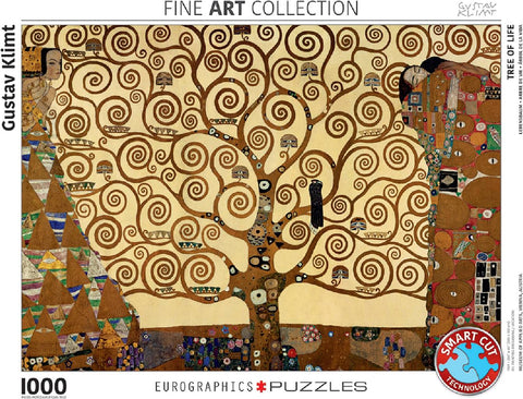 Gustav Klimt „Gyvybės medis“ 1000 detalių dėlionė 70x50 cm