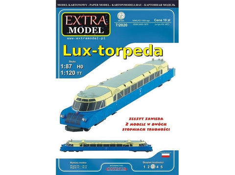 Extra Model Lux-torpeda popierinis suklijuojamas modelis 1:87 EM-072