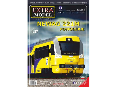 NEWAG 221M 1:87 traukinio popierinis modelis – Extra Model EM-088