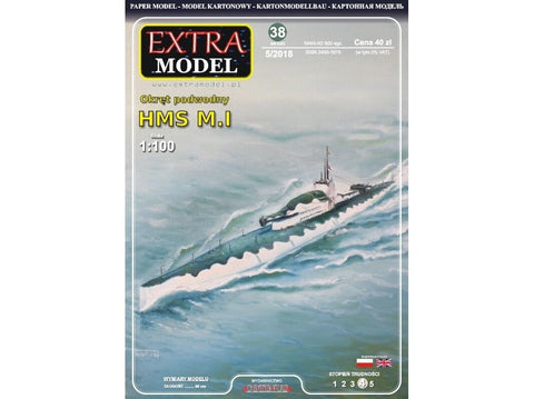 Popierinis laivo modelis HMS M.I 1:100 – Extra Model (EM-038)