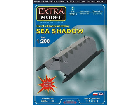 Sea Shadow laivo popierinis modelis 1:200 EM-002 – Extra Model
