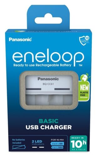 Panasonic Eneloop USB AA/AAA baterijų įkroviklis BQ-CC61
