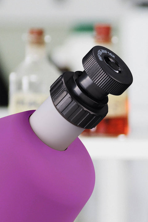 Mikroskopas vaikams Bresser Junior 40x-640x violetinis