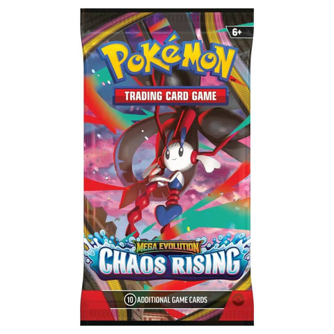 Pokémon TCG Mega Evolution: Chaos Rising papildymo paketas – 10 kortų