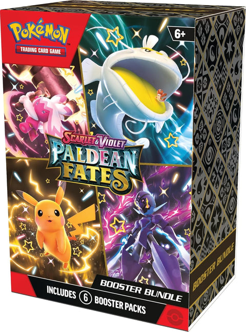 Pokémon Paldean Fates 6 booster rinkinio kortos kolekcionieriams