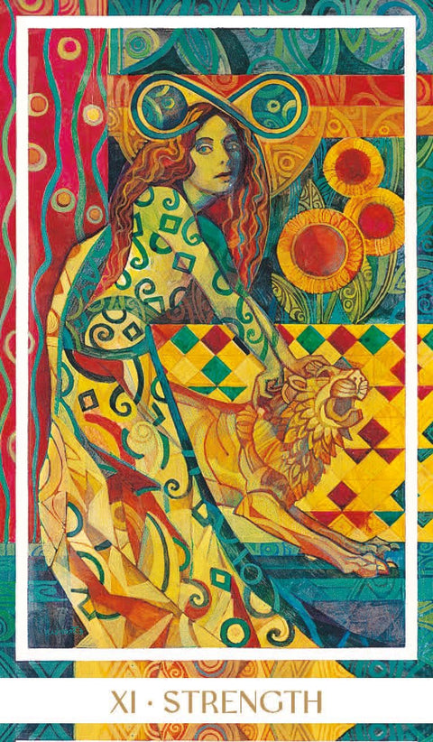 Crystal Tarot taro kortos – premium leidimas Lo Scarabeo, vitražo stiliaus