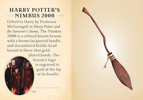 Šluota Nimbus 2000 rudos lakuotos rankenos, trijų plonų auksuotų žiedų ir aptakaus šerių koto šoninis profilis ant šviesaus fono