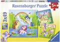 Ravensburger: Fairyland Ponies 3X49 Puzzle - RAVENSBURGER dėlionė - HOBI.LT 🇱🇹