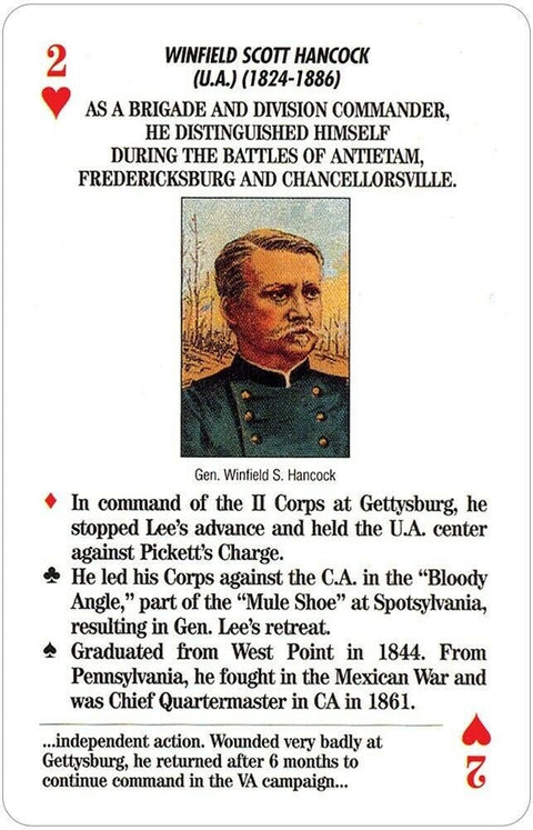 US Games Systems: Famous Generals of the Civil War žaidimo kortos - HOBI.LT 🇱🇹
