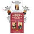 Kortų žaidimas Famous Generals raudoname dėkle (U.S. Games) su iliustruotomis Amerikos pilietinio karo generolų kortelėmis ir biografijomis