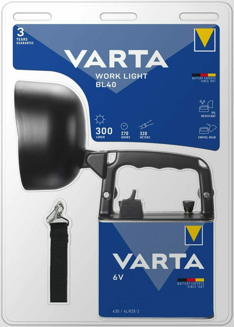 Varta BL40 Work Flex darbinis LED žibintas 300 lm 320 m