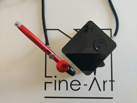 Fine Art S2100 aerografo rinkinys su kompresoriumi, 0,3 mm, 2,35 bar