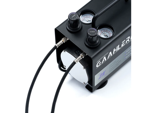 Gaahleri GT-918 tylus aerografo kompresorius, 1 l, 2 jungtys, 44 dB