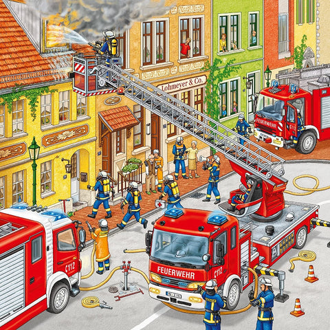 Ravensburger: Fire Brigade - Puzzle 3X49 - RAVENSBURGER dėlionė - HOBI.LT 🇱🇹