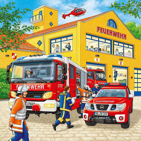 Ravensburger: Fire Brigade - Puzzle 3X49 - RAVENSBURGER dėlionė - HOBI.LT 🇱🇹