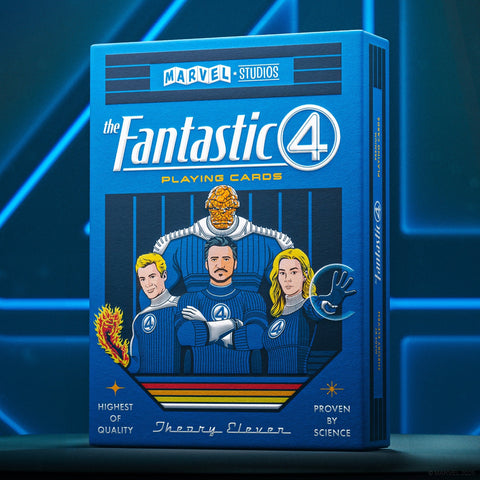 Marvel Fantastic Four žaidimo kortos – Theory11, pokeriui ir kolekcionieriams