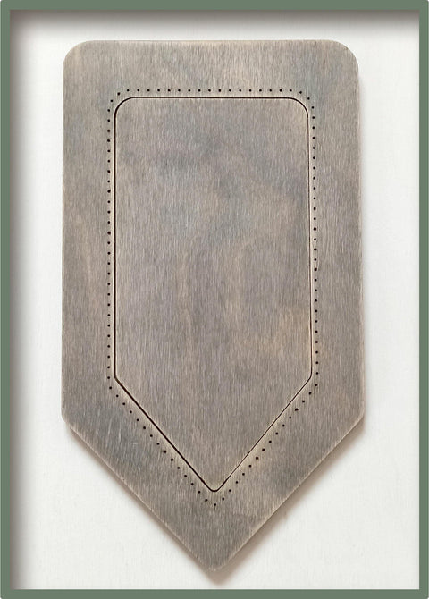 Siuvinėjimo kryželiu medinis rėmelis, 9.5×19 cm (tik rėmas)