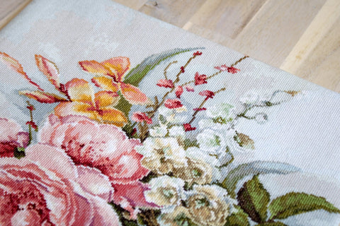 Luca - s: Flower Bouquet SBA2364 - siuvinėjimo kryželiu rinkinys - HOBI.LT 🇱🇹