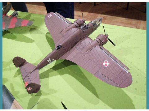 PZL P.37B Łoś popierinis lėktuvo modelis 1:33, Fly Model (FMG-046)