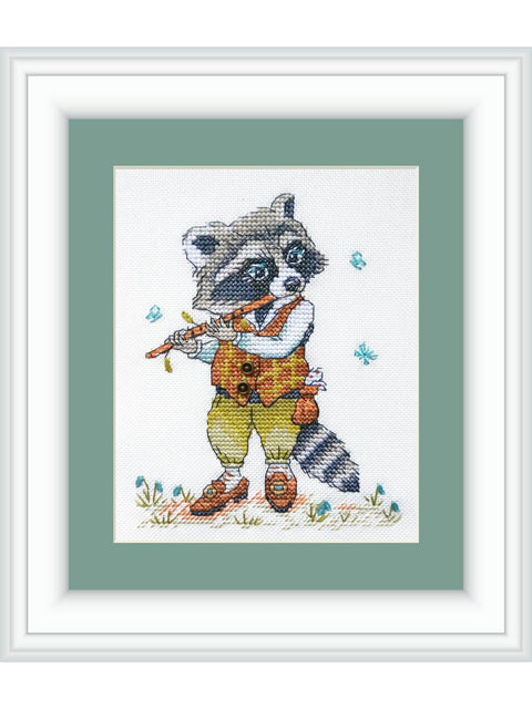 NeoCraft Miško muzika siuvinėjimo kryželiu rinkinys 12x15 cm
