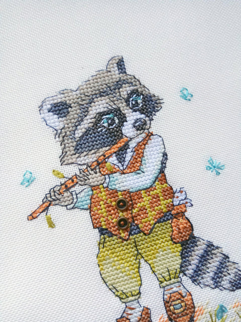 NeoCraft Miško muzika siuvinėjimo kryželiu rinkinys 12x15 cm