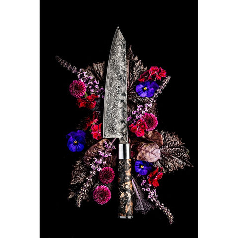 Riboto leidimo japoniškas Kiritsuke peilis 67 sluoksnių