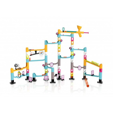Marble Run konstruktorius su katapulta – interaktyvus rutuliukų labirintas 8+