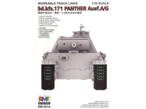 Rye Field Panther tanko judrios vikšrų grandys 1/35, 5014
